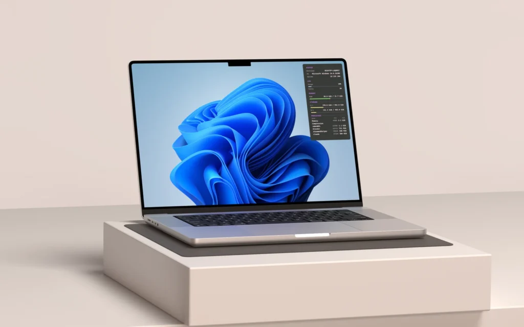 vitrine sul desktop di Windows